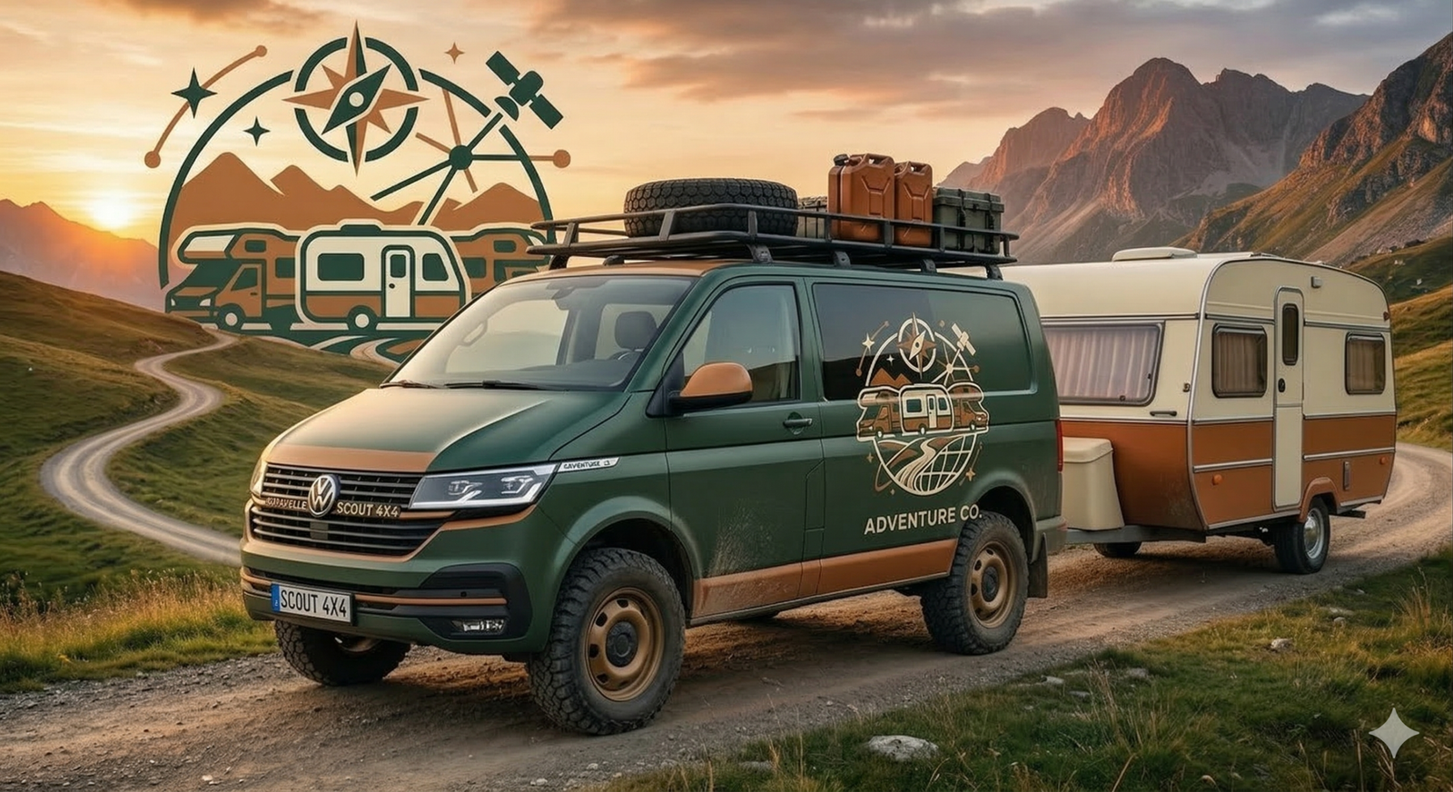 Volkswagen Caravelle transportando una caravana